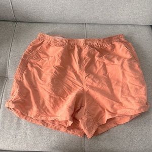 Patagonia women’s 5 inch baggies. Size large